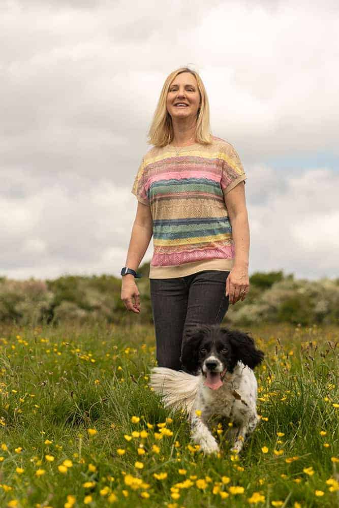 Fiona Pedley of The Canine VA with her Springer Spaniel Kensi
